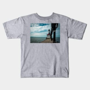 Michigan City Lighthouse Kids T-Shirt